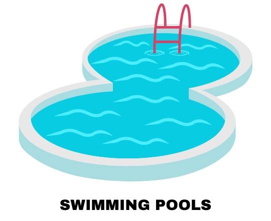 swimming pools
